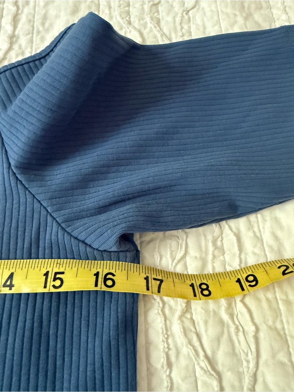 New Madewell Off Shoulder Tee Shirt in Sleekhold Dark Mediterranean Blue L NWT - Picture 4 of 6